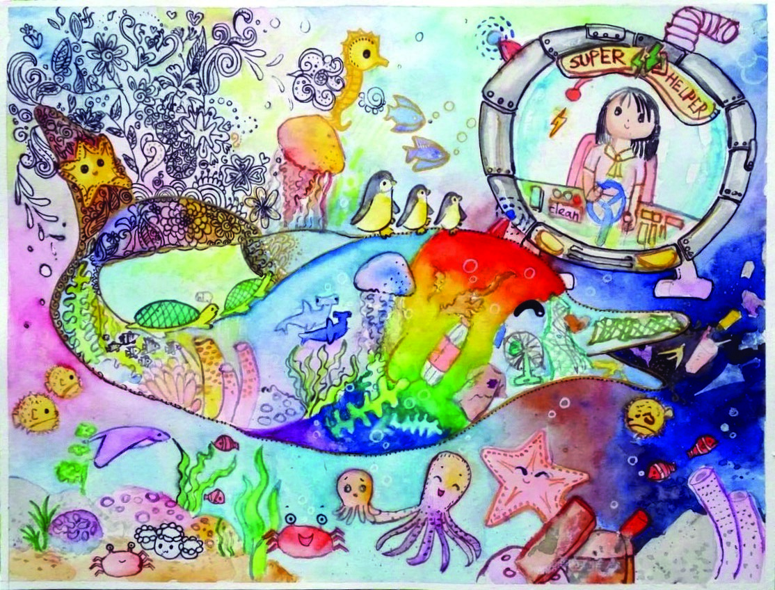 五仁_林雪浠 2016粵港澳海洋生物繪畫比賽未來的海洋 優異獎 * 1114 x 848 * (564KB)